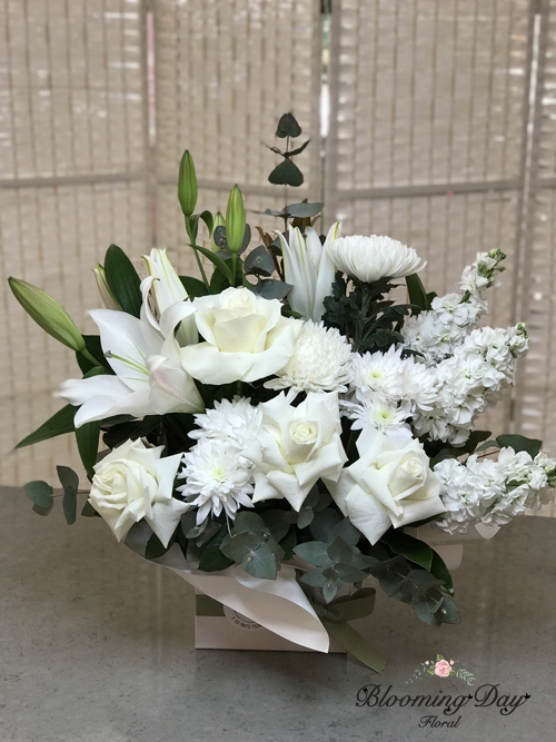 Blooming White Box by Blooming Day Floral - Flower Box Arrangements