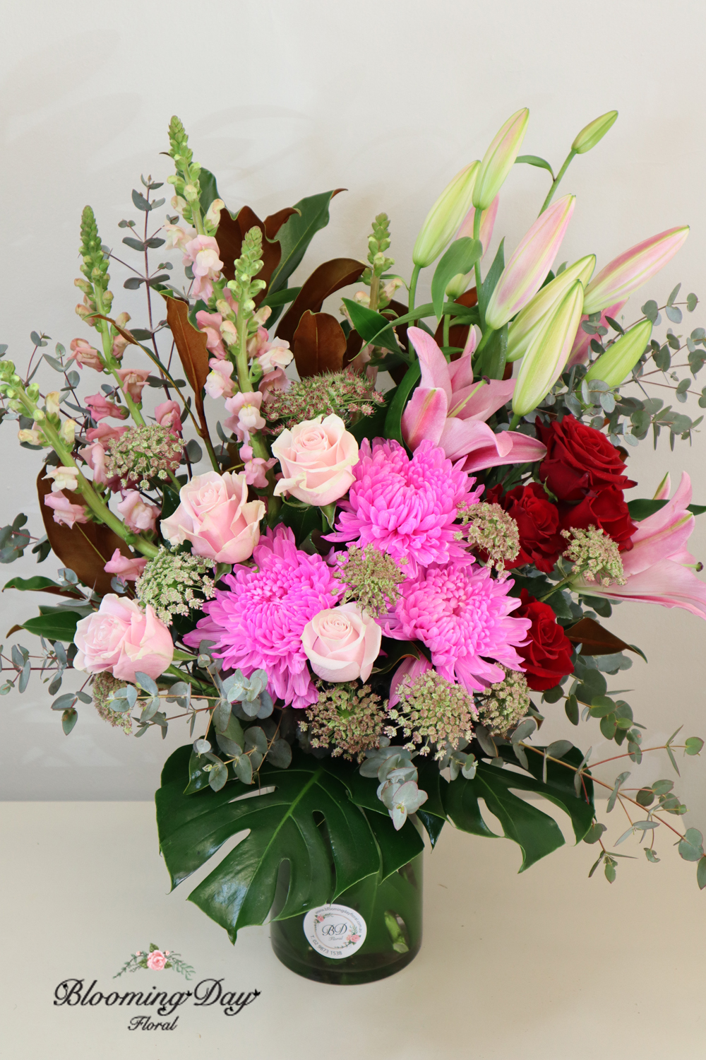 Flower Arrangements in Vases - Blooming Moulin Rouge by BD Floral